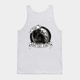 There and Back Again II - Round Door - Black and White - Fantasy Tank Top